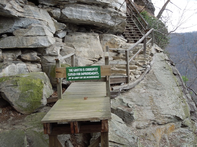 At Chimney Rock, some of the sites were unaccessable
