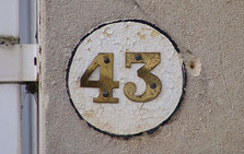 House number, 43