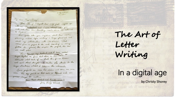 The Art of Letter Writing In a Digital Age - by Christy Shorey