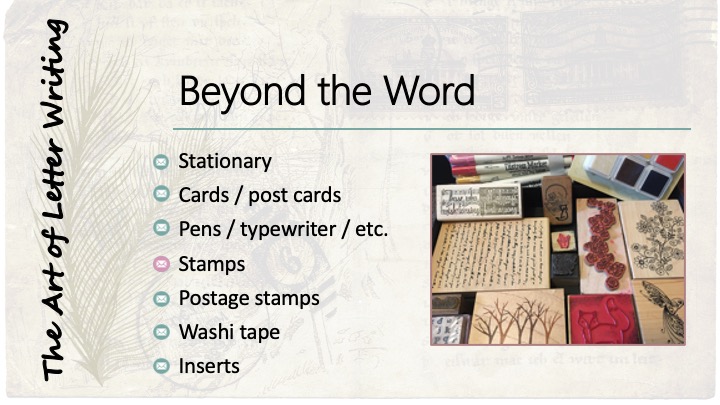 Beyond the Word: Stamps - image of rubber stamps, in pads and markers.