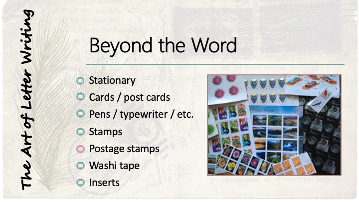 Beyond the Word: Postage Stamps - image of a variety of postage stamp designs.